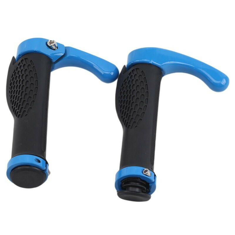 Bike Handlebar Grips Comfortable Rubber Handle gloves Aluminum Lock-on Bicycle Handle Bar End Grips Mountain Scooter MTB Road-WAYBIKER