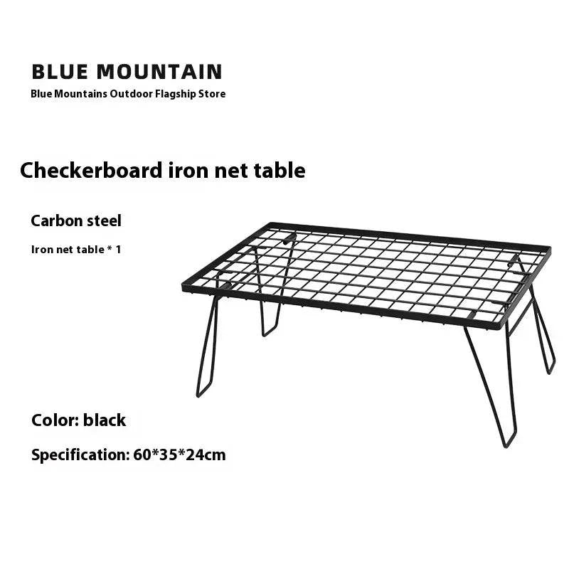 ShineTrip Outdoor Folding Grid Table Bamboo Board Table Multifunctional Camping Equipment Wild Dining Table Barbecue Table-WAYBIKER