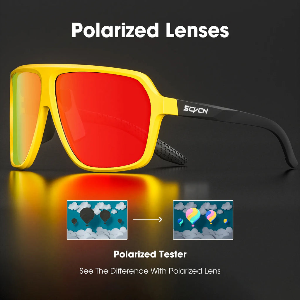 Polarized Cycling Glasses Men MTB Cycling Sunglasses Women Road Bike Glasses UV400 Bicycle Glasses Outdoor Photochromic Glasses-WAYBIKER