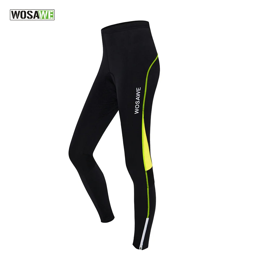 WOSAWE Women's Cycling Tights Spandex Bike Pants Bottoms Breathable Mountain Bicycle MTB Road Bike Cycling Pant-WAYBIKER