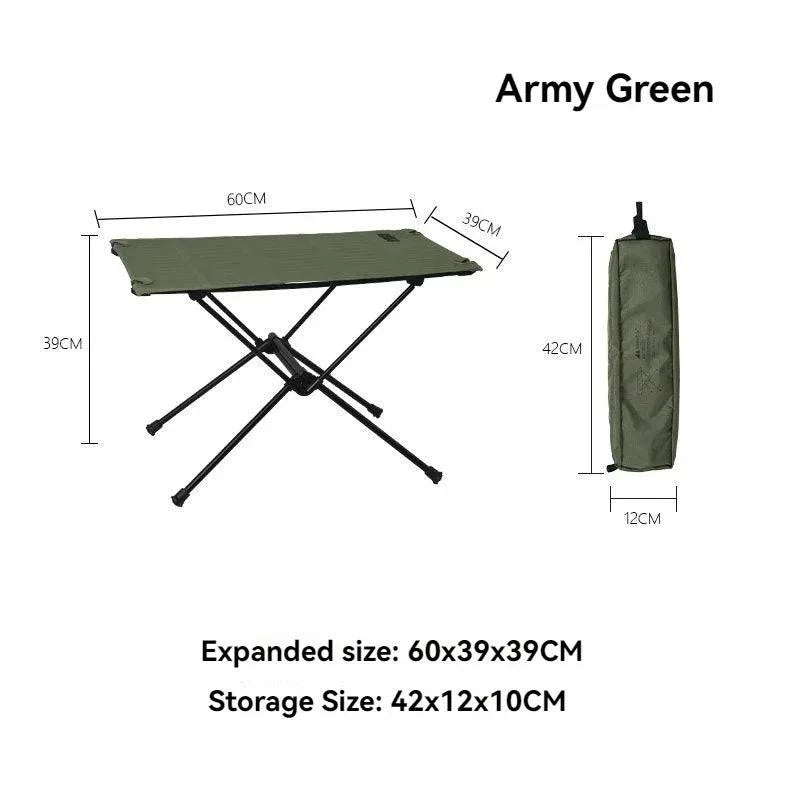 ShineTrip Outdoor Portable Cloth Folding Table Multifunctional Aluminum Alloy Picnic Camping Lightweight Table ﻿-WAYBIKER