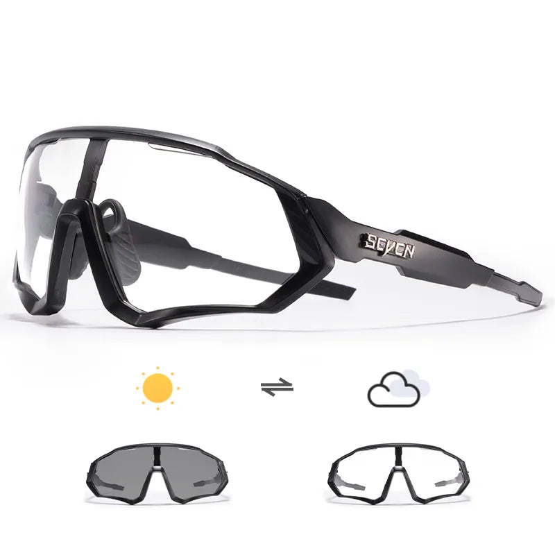 SCVCN Trend color lens sunglasses men's driving bicycle glasses women's leisure sports hiking glasses UV400 protective glasses-WAYBIKER