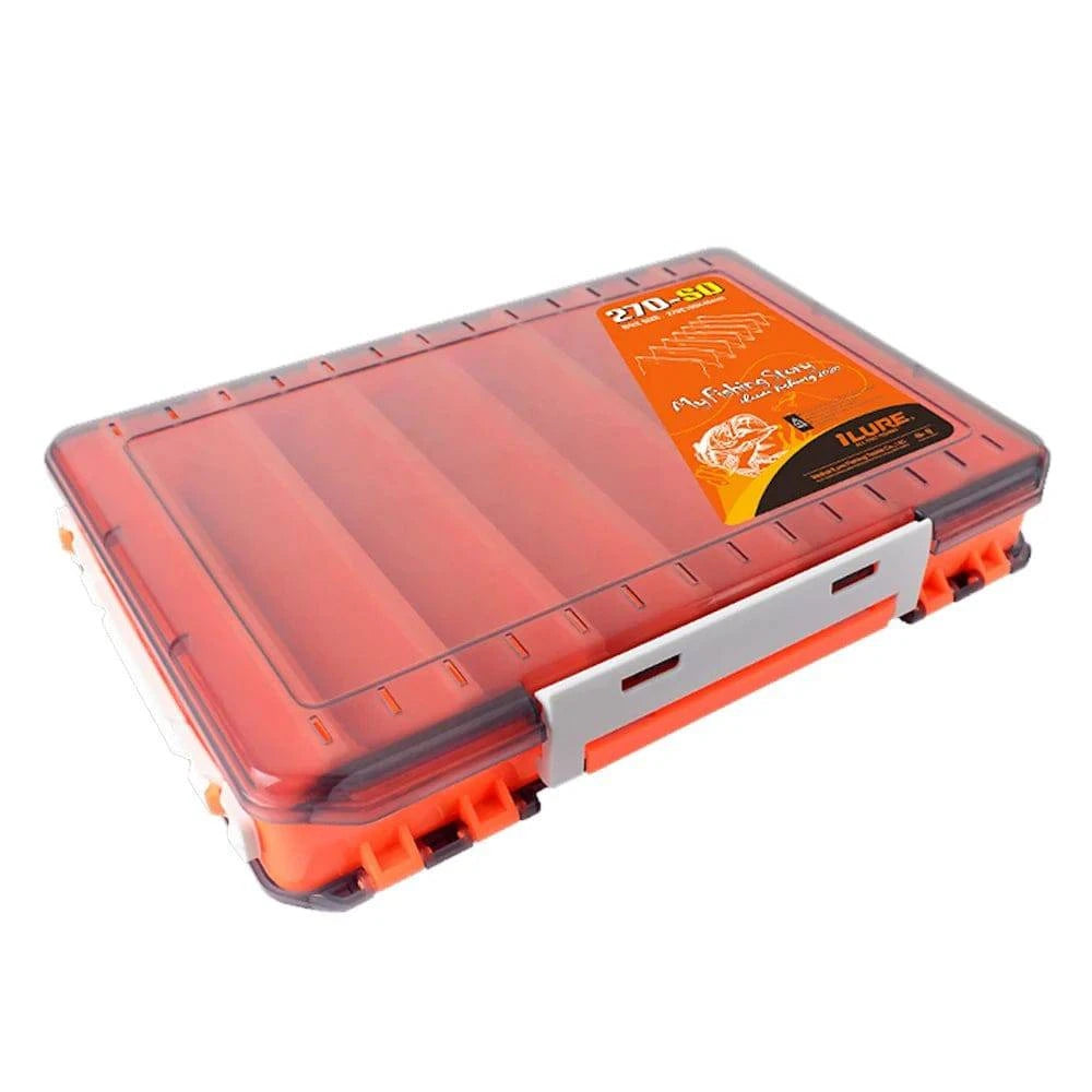 Double Sided Fishing Box Fishing Accessories Lures Hooks Storage Box Fishing Tackle Organizer Box-WAYBIKER