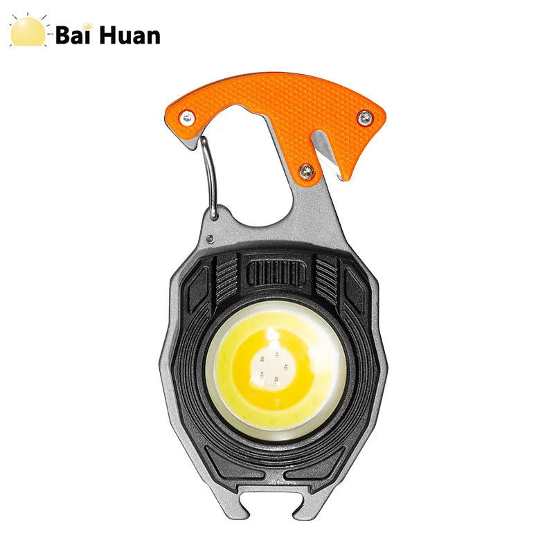 Mini LED Flashlight Work Light Pocket light Outdoor Camping Lantern Emergency Wrench Hammer Lamp-WAYBIKER