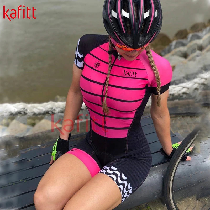 KAFITTCycling Jumpsuit Women's Gym Clothes Wholesale Resale Free Shipping Bike Macacao De Ciclismo Feminino Spain Jumpsuit Velo