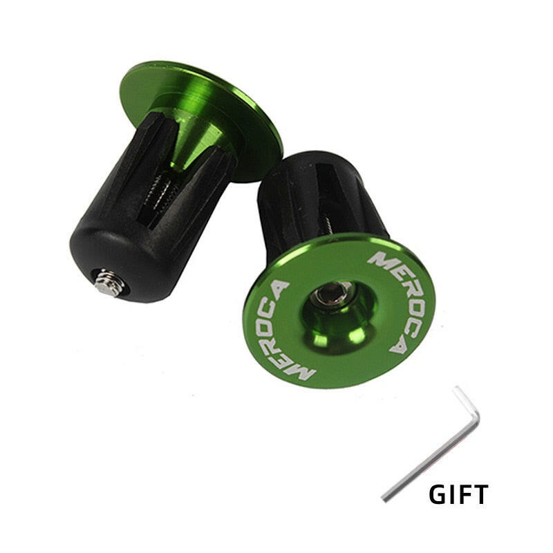 1 Pair Mountain Road Bike Handlebar End Plugs Aluminum Alloy Handle Bar End Cap BMX MTB Bike Grip Cover Bicycle Accessories-WAYBIKER