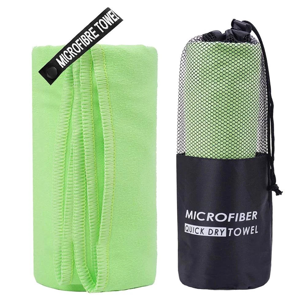 Microfiber Travel Towels Fast Drying Towel with Carry Bag and Quick-snap Hang Loop for Camping Beach Gym Backpacking-WAYBIKER