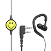 2 Pin Walkie-Talkie Headset Wired Two Way Ham Radio Earpiece Earphone For Baofeng BF-888S UV5R Walkie Talkie smiling face Earwea-WAYBIKER