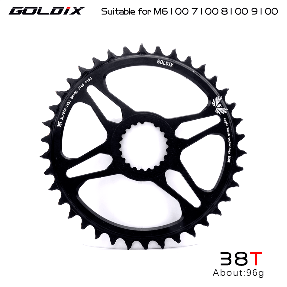 GOLDIX crankset suitable for ShimanoDeore XT M7100 M8100 M9100 SHIMANO12S crankset mountain bike wide and narrow bicycle crankse-WAYBIKER
