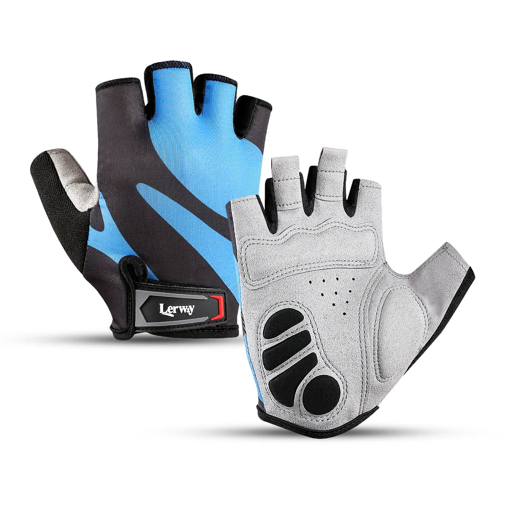 Summer Half Finger Professional Cycling Gloves Nonslip Shockproof Pads Wear Resistant MTB Hiking Bike Motorcycle Gloves Men-WAYBIKER