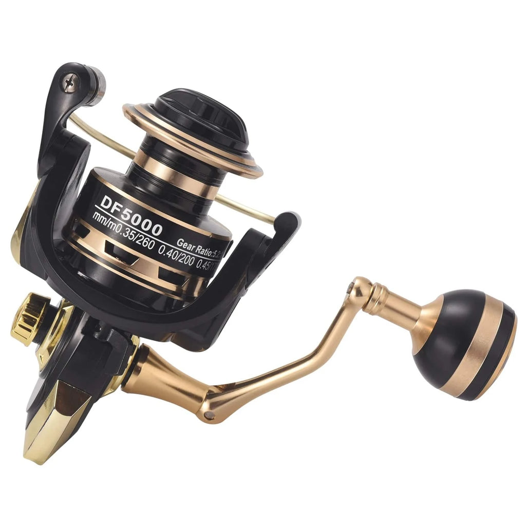 Fishing Reel 13+1BB Spinning Reel 5.2:1 Gear Ratio with Interchangeable Left and Right Handle Metal spool Outdoor Fishing Tools-WAYBIKER