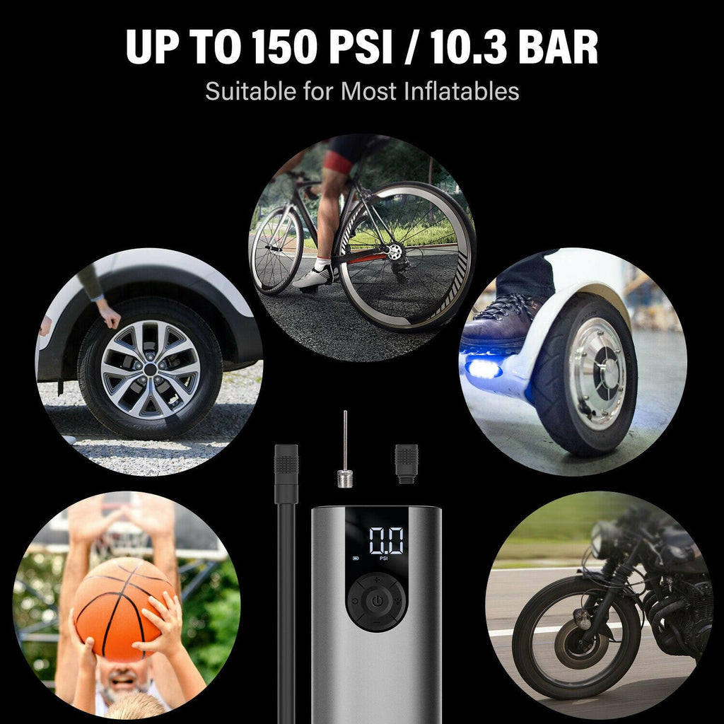 electric air compressor for bicycle tires CYCPLUS A8 Portable Bicycle Tire Pump Bike Inflator Electric Air Compr