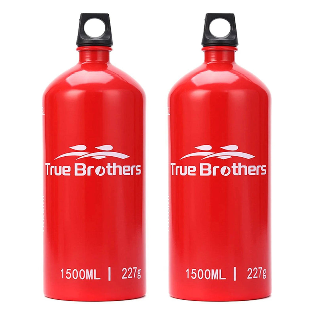 1.5L Aluminum Oil Fuel Bottle Alcohol Liquid Gas Oil Container for Camping Hiking Backpacking Picnic Backpacking Outdoor Cooking-WAYBIKER