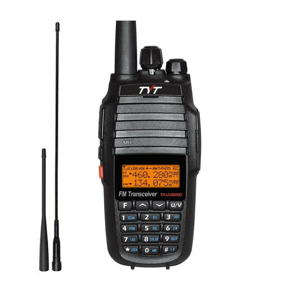 TYT TH-UV8000D 10W 3600mAh Handheld Radio, Dual Band 136-174/400-520MHz Walkie Talkie (AMATEUR)-WAYBIKER