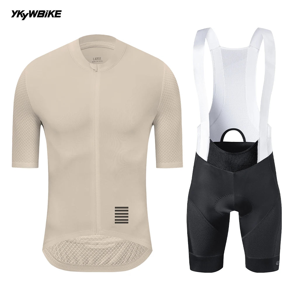 YKYWBIKE Men's Cycling Set Summer Cycling Jersey Kits Road Bike Clothes Bicycle Clothing Riding Maillot Cycling Clothing-WAYBIKER