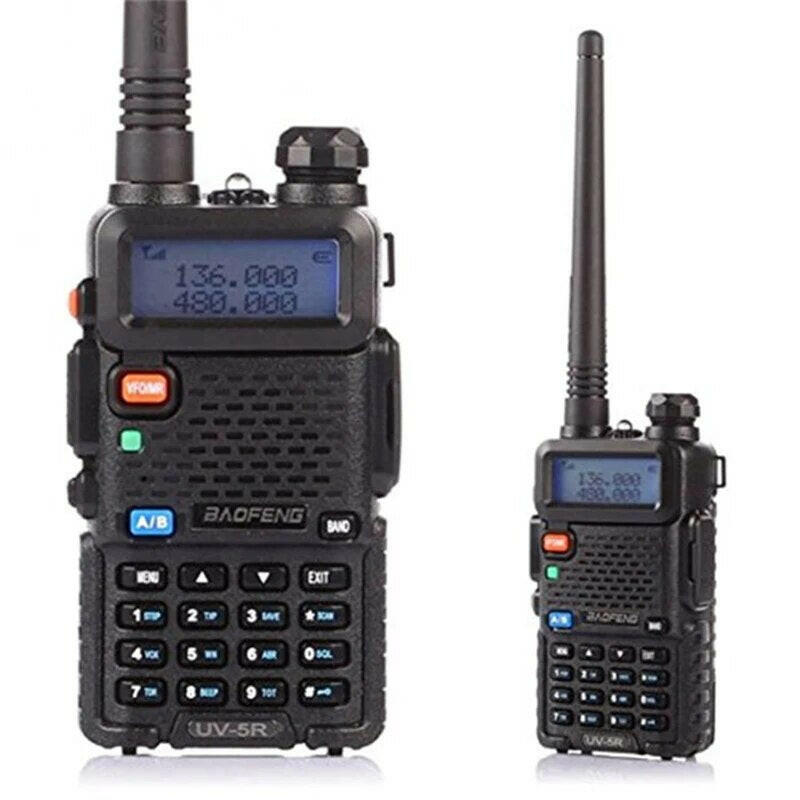 Baofeng UV-5R Radio UV5R 5W Walkie Talkie UV 5R 8W Ham Radio FM VHF UHF With Earphone 1800mAh Battery-WAYBIKER