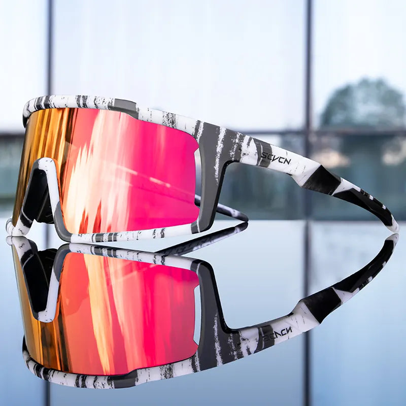 SCVCN Cycling Glasses Man Cycling Sunglasses UV400 Bicycle Eyewear Outdoor Bike Goggles Woman Dark Glasses Sports MTB Eyepieces-WAYBIKER