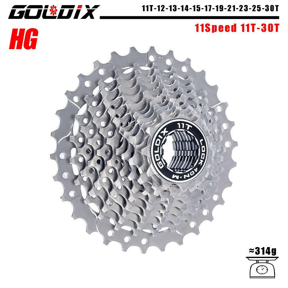 GOLDIX MTB/Road bike Cassette 11-25/28/32/34/36T bicycle freewheel 8/9/10/11/12 speed sprocket flywheel for Shimano SRAM-WAYBIKER