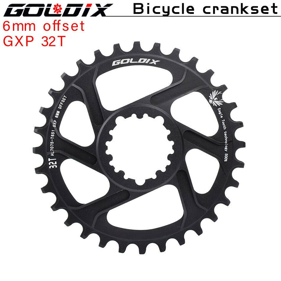 GOLDIX GXP Bicycle Chainring Wide Narrow Chainwheel 30/32/34/36/38T Crankset Crown for Sram DUB 11/12S NX XX XO GX Single Disc-WAYBIKER
