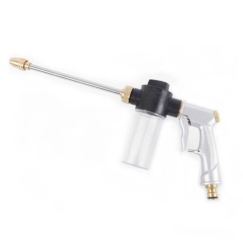 Car Washing Tool High Pressure Sprinkler Full Metal Hose Foam Sprayer Garden Watering Tool with 360° Rotating Water Adjustment-WAYBIKER