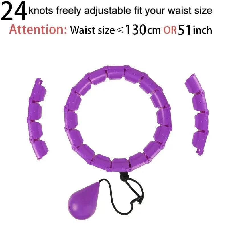 Sections Fitness Smart Sport Hoop Adjustable Thin Waist Exercise Gym Circle Ring Equipment Waist Easy Weight Loss Dropshipping-WAYBIKER