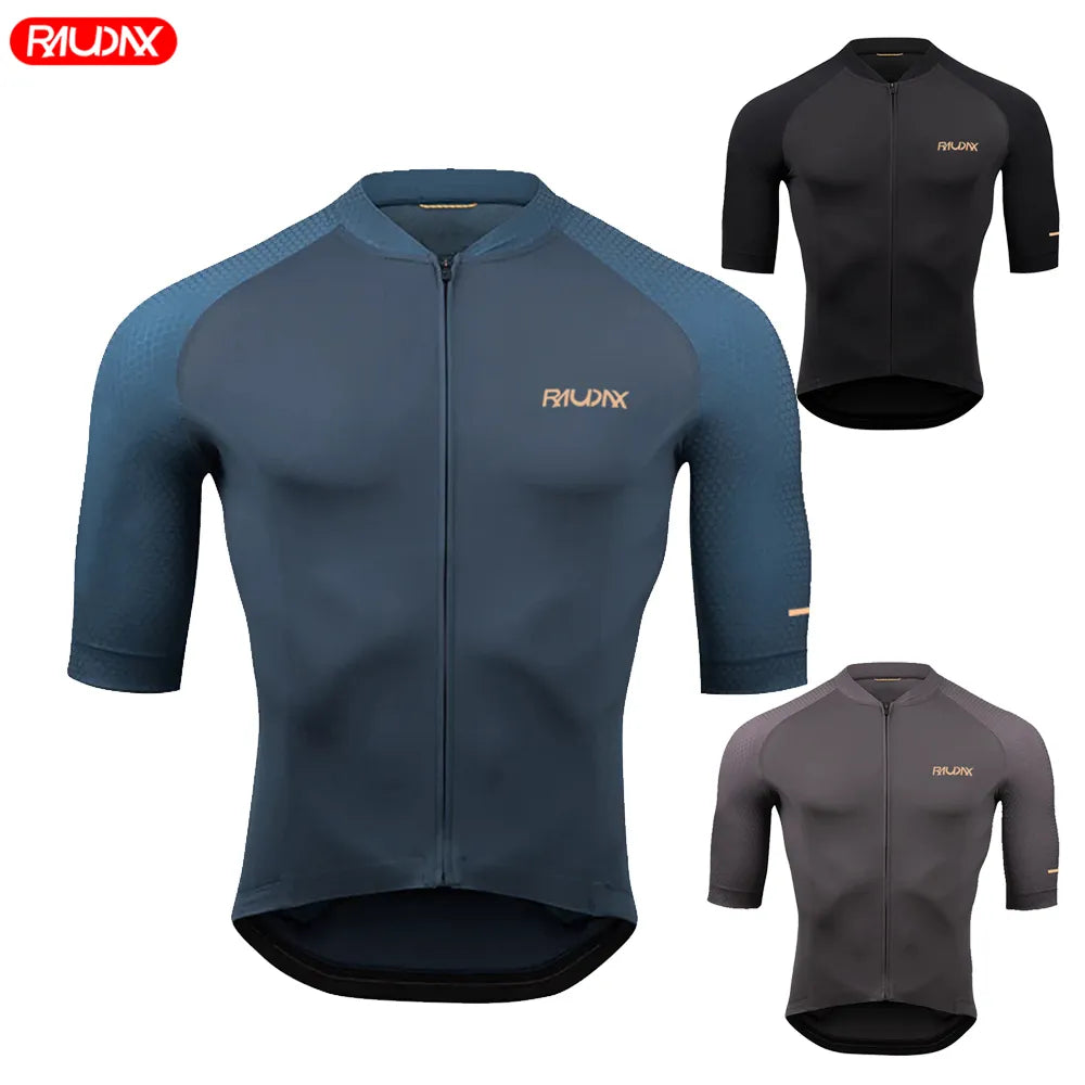 Men Cycling Jersey RAUDAX Top Quality Cycling Racing Bike Shirts Cycling Clothes Maillot Summer MTB Ropa Ciclismo Uniform Kit-WAYBIKER
