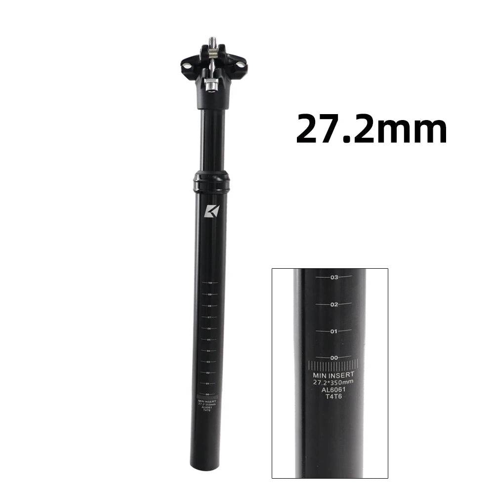 KOCEVLO Seatpost Suspension Dropper Mtb 27 2 Bicycle Seat Post Hanging Saddle Tube 30.9 With Shock Absorber Saddle Mountain Bike-WAYBIKER