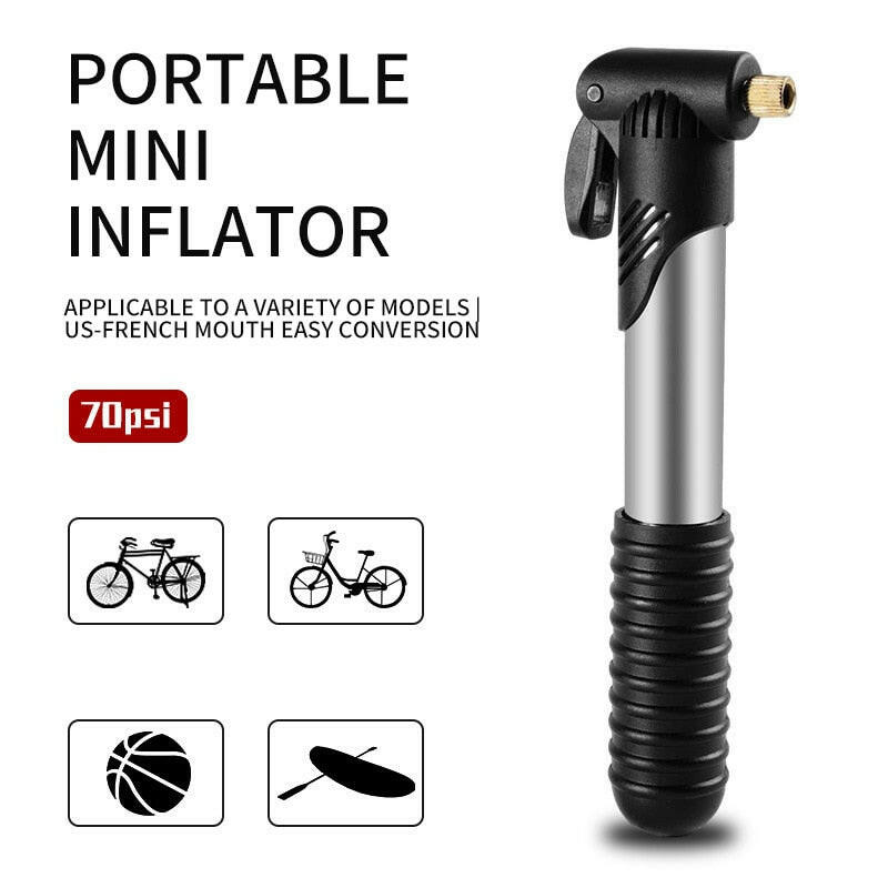 Bicycle Inflator Mountain Bike Road Bike Portable Mini Inflator Basketball Football Inflatable Equipment Accessories-WAYBIKER