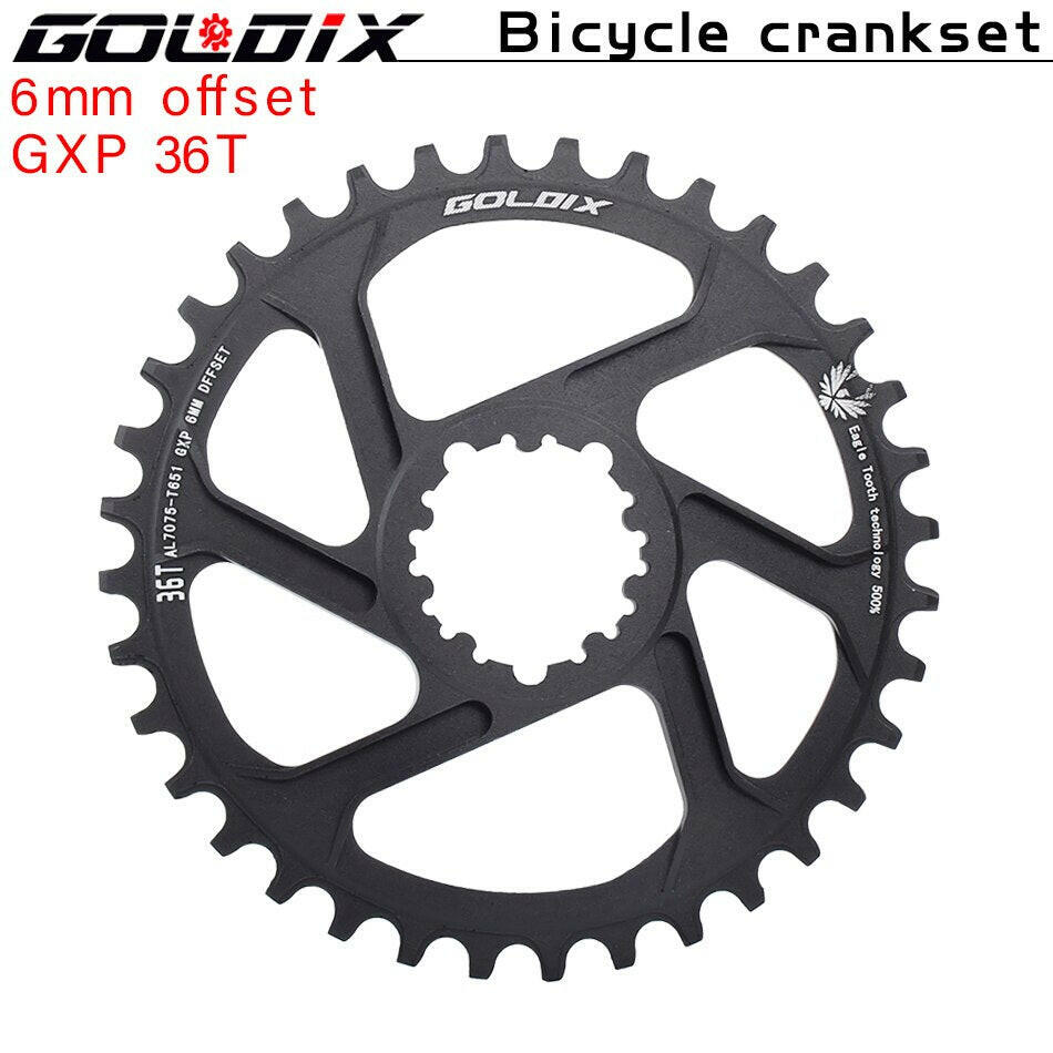 GOLDIX GXP Bicycle Chainring Wide Narrow Chainwheel 30/32/34/36/38T Crankset Crown for Sram DUB 11/12S NX XX XO GX Single Disc-WAYBIKER