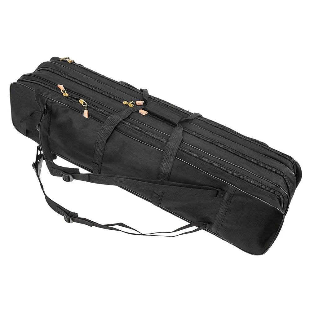 Outdoor 3 Layer Fishing Bag Backpack 80cm/100cm Fishing Rod Reel Carrier Bag Fishing Pole Tackle Bag Carry Case Travel Bag-WAYBIKER