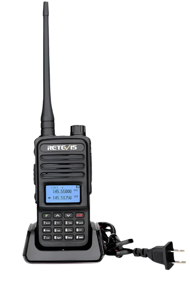 Retevis Walkie Talkie RT85 Ham Two-way Radio Stations 5W Walkie-talkies VHF UHF Dual Band Amateur Portable Radio HT For Hunting-WAYBIKER