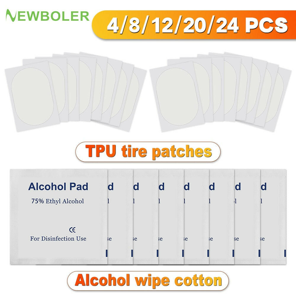 NEWBOLER Tire Patch For TPU Tube TPU Inner Tube Patch Kits Bicycle Tire Repair Patch Bike Maintenance Fittings Without Glue-WAYBIKER