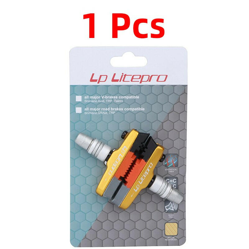 LP Litepro Folding Bicycle Brake Pads For DAHON 412/P8 Wear-resistant Rubber BMX 451 20 inch Bike V Brake Shoes Pads-WAYBIKER