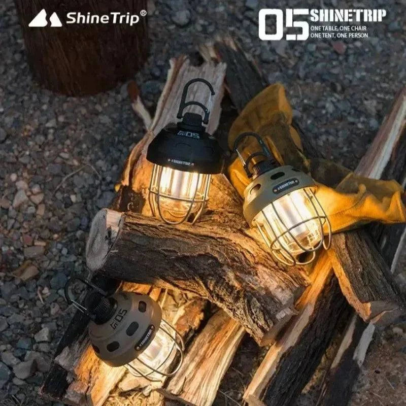 ShineTrip Outdoor 05 Series Nut Vintage Pendant Light Metallic Long Life Rechargeable Camping Ambiance Tent Lights-WAYBIKER