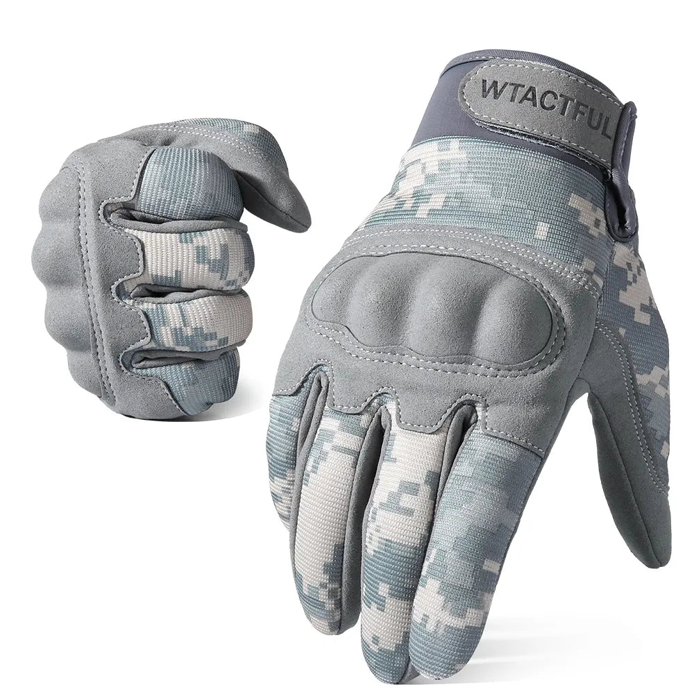 Tactical Touch Screen Road Bike Gloves Cycling Men Army Training Skiing Work Shooting Sports Motorcycle Full Finger Mittens-WAYBIKER