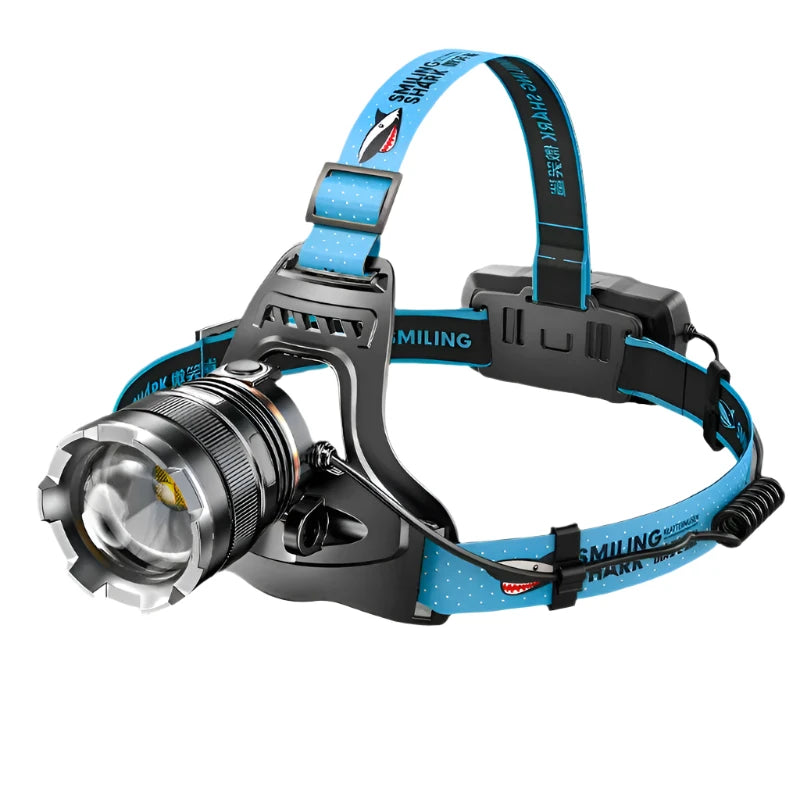 Smiling Shark K225 Powerful Headlamp XHP70 Sensor Headlight Rechargeable Waterproof Head Flashlight for Outdoor Camping Working-WAYBIKER