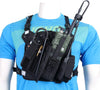 Baofeng Double Radio Shoulder Holster Chest Harness Holder Vest Rig for Two Way Radio Rescue Essentials
