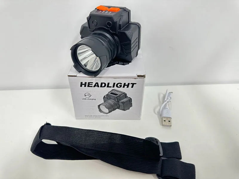 Strong Super Bright Headlamp LED Head Mounted Fishing Torch Outdoor Long Rang Camping Cycling Hunting Searchlight Headlight-WAYBIKER
