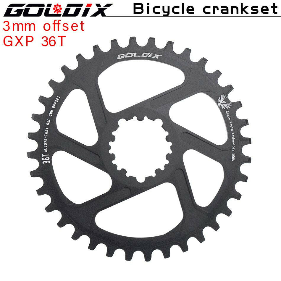 GOLDIX GXP Bicycle Chainring Wide Narrow Chainwheel 30/32/34/36/38T Crankset Crown for Sram DUB 11/12S NX XX XO GX Single Disc-WAYBIKER