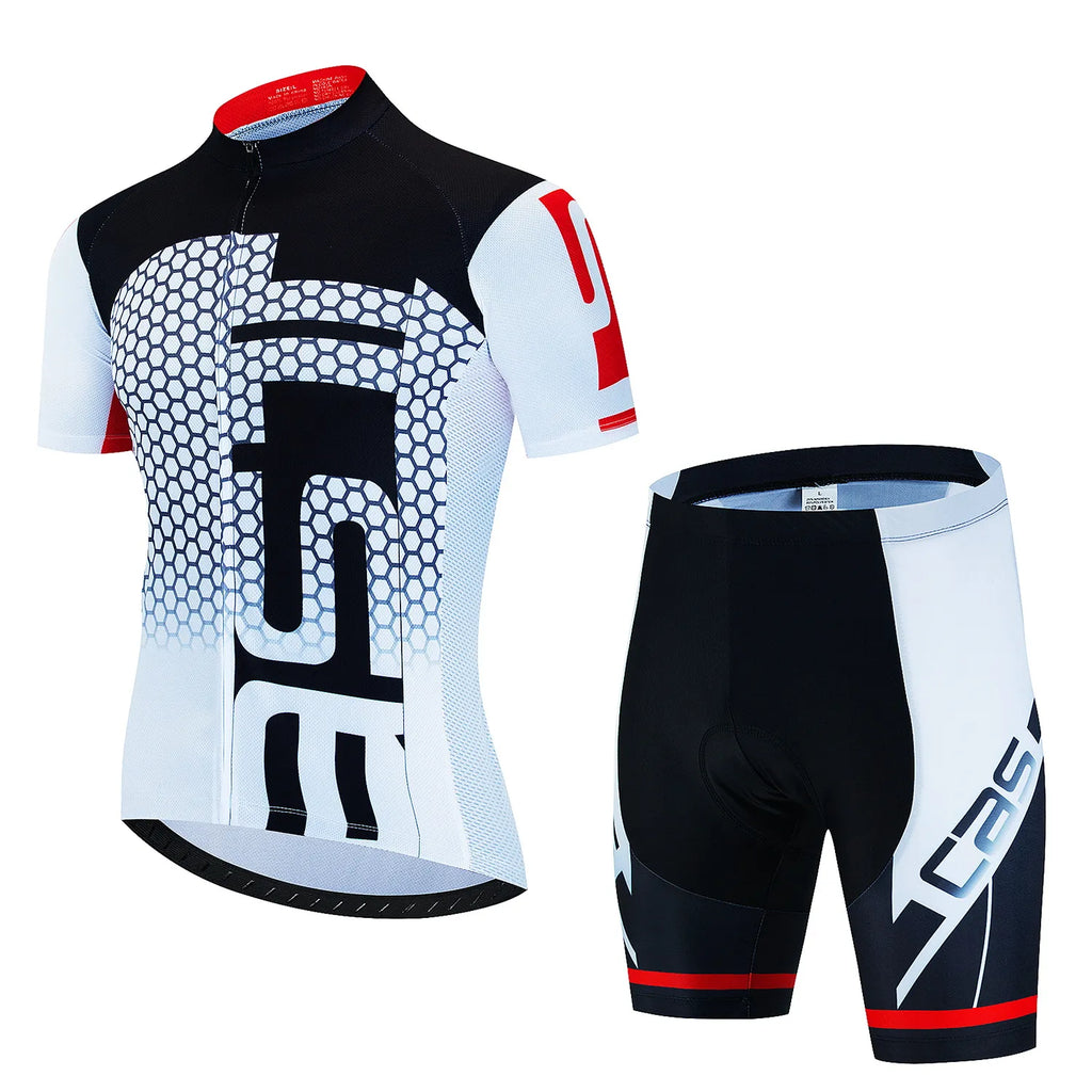 New Cycling Jersey Set Summer Cycling Clothing MTB Bike Clothes Uniform Maillot Ropa Ciclismo Men's Cycling Clothes Bicycle Suit-WAYBIKER