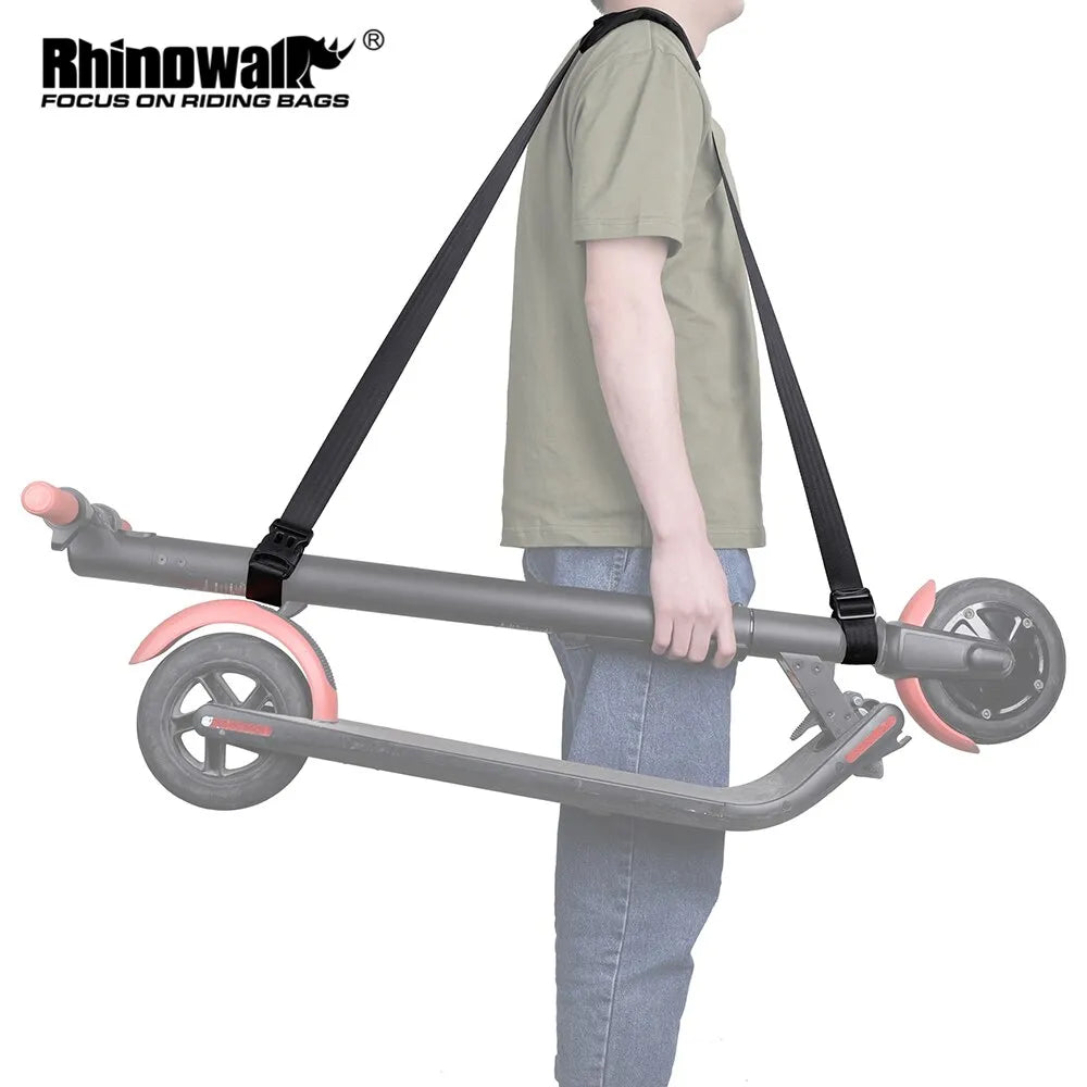 Rhinowalk Electric Scooter Shoulder Strap Adjustable Carrying with Non-Slip Shoulder Pad for Chair Ski Board Foldable/Kid Bikes-WAYBIKER