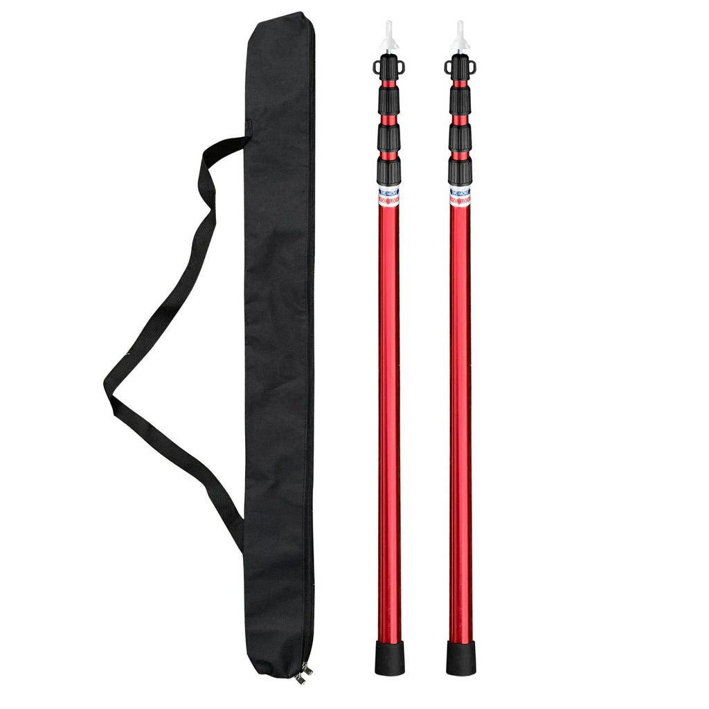 Adjustable Camping Tent Poles Telescopic Tarp Poles Portable Lightweight Aluminum Pole for Outdoor Awnings Canopy Accessories-WAYBIKER