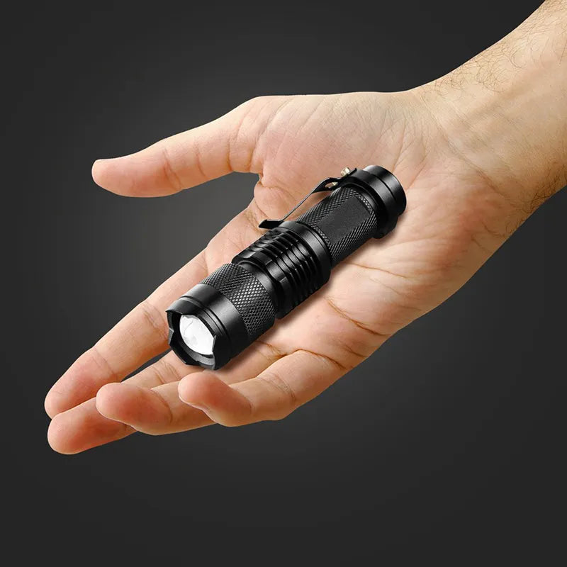 Mini Brightest Led Tactical Flashlights Powerful LED Torch Camping Hunting Fishing Light Lamp Zoomable Flashlight Lantern Lights-WAYBIKER