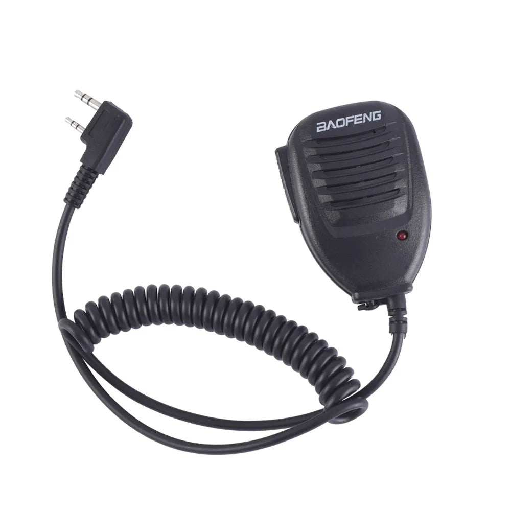 New Baofeng Microphone For Walkie Talkie UV-5R BF-888S UV-9RPlus UV-16 Plus Pro UV-82 Accessories Mic Dual PTT Speaker-WAYBIKER