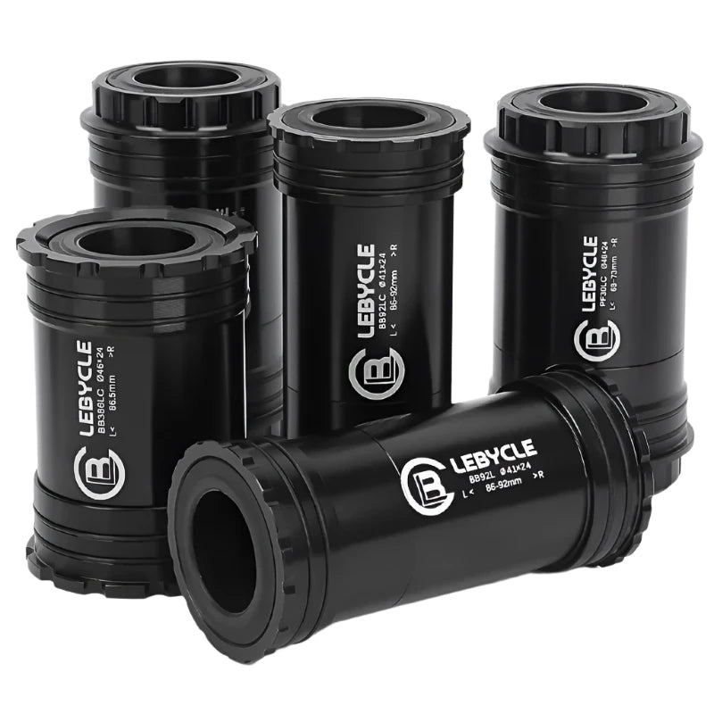 LeBycle Press Fit GXP Bicycle Ceramic bearing Bottom Brackets 22 24mm Thread Lock For BB92 BB386 Road MTB Bike 24 Shaft Crankset-WAYBIKER