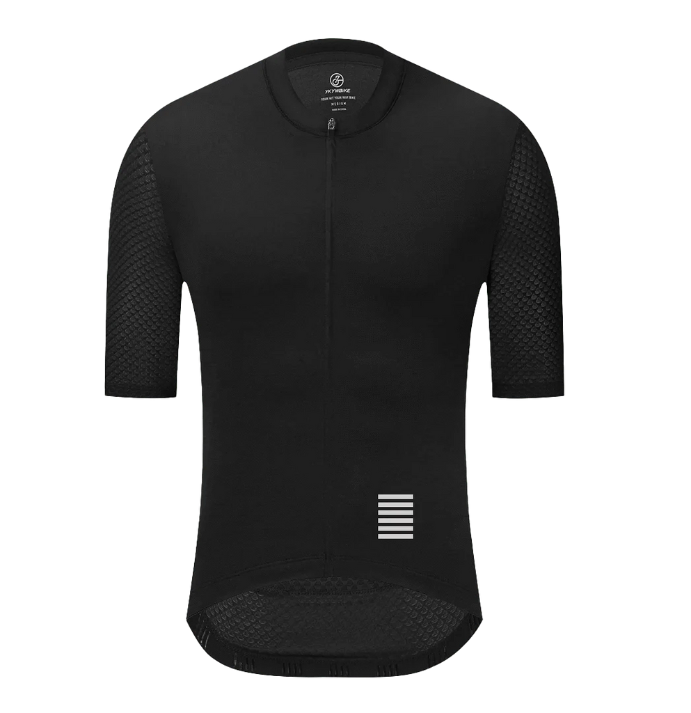 YKYWBIKE Men Cycling Jersey Short Sleeve Reflective Summer MTB Maillot Shirt Downhill Jersey Pro Team Mountain Bicycle Clothing-WAYBIKER