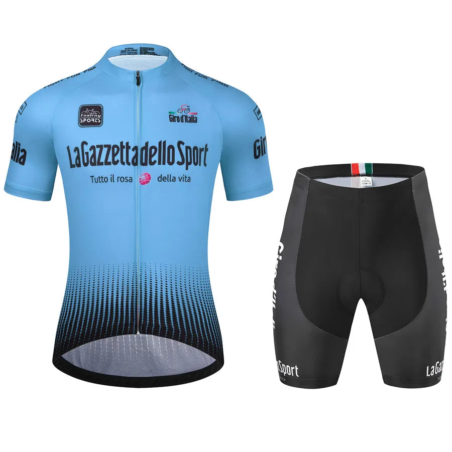 Tour Of Italy Bicycle Clothes Cycling Jersey Set Summer Road Bike Short Sleeve Cycling Clothing Men Mtb Jersey Set Sport Wear-WAYBIKER