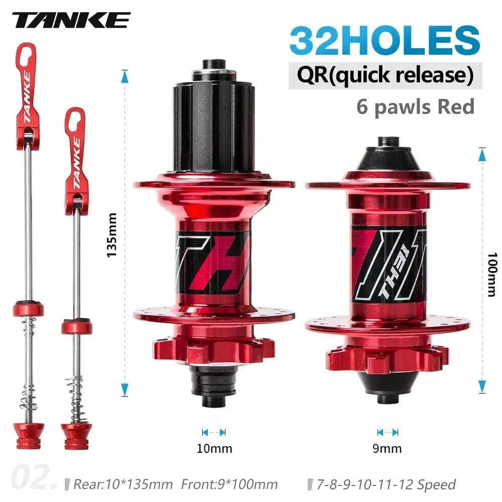 TANKE MTB Hub Sealed Bearing 32 36 Holes 6 NBK Cubo Mountain Bike Disc Brake Aluminum Alloy Bicycle Hub 7 8 9 10 11 12-WAYBIKER