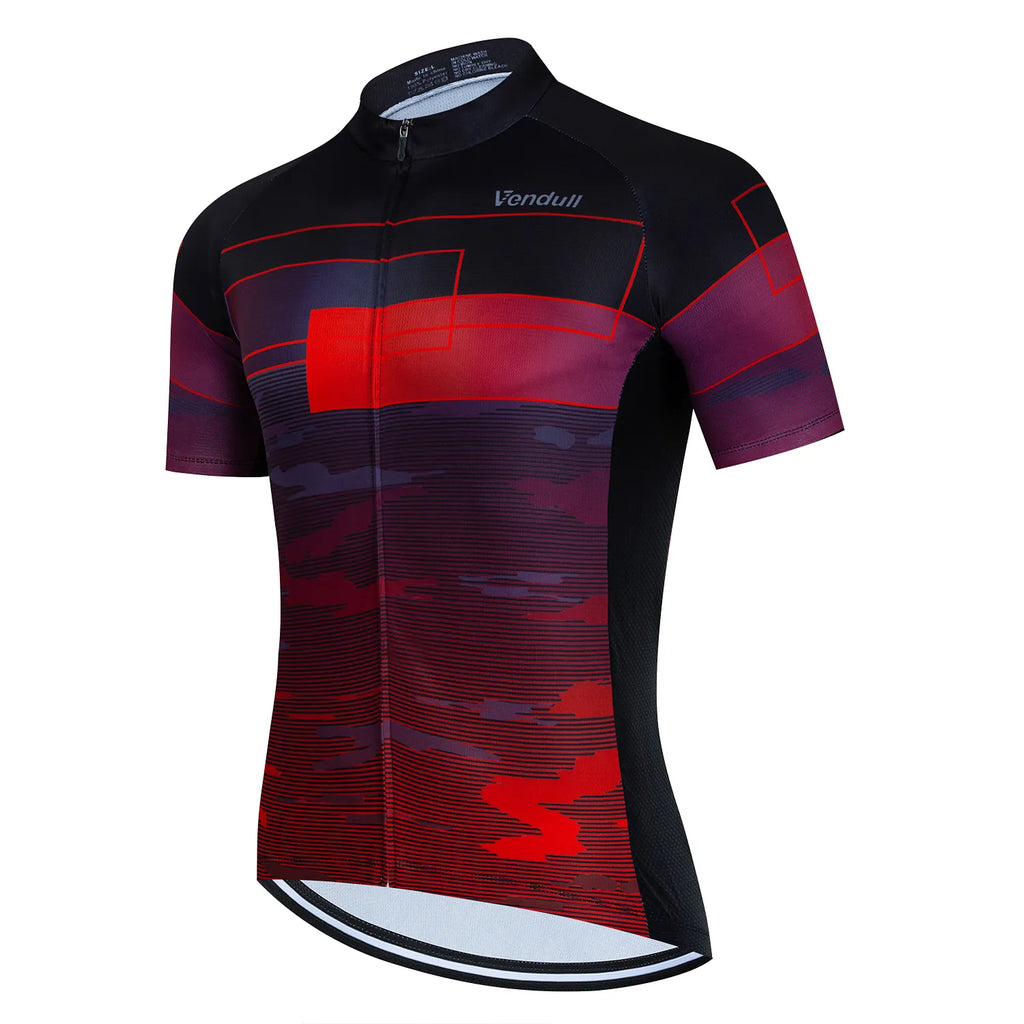 2023 New Men Short Sleeve Bicycle Jersey Summer Cycling MTB Bike T-shirt Outdoor Cycling Jersey Bike Clothing Quick drying-WAYBIKER