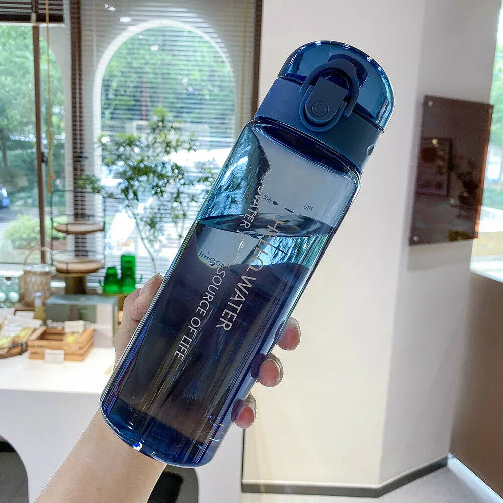 780ml Girl Boy Portable Clear Gym Drinking Cup Leakproof Sports Water Bottle Drinking Bottle-WAYBIKER